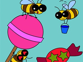 Abejas golosas