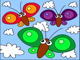 Mariposas de colores