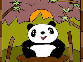 Panda reposando