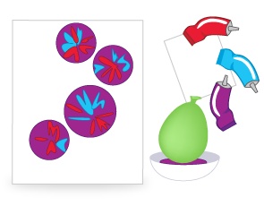 Pintura con globos